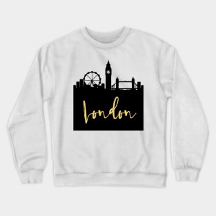 LONDON ENGLAND DESIGNER SILHOUETTE SKYLINE ART Crewneck Sweatshirt